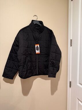 NWT Roxy Black Quilted Jacket - Full Zip